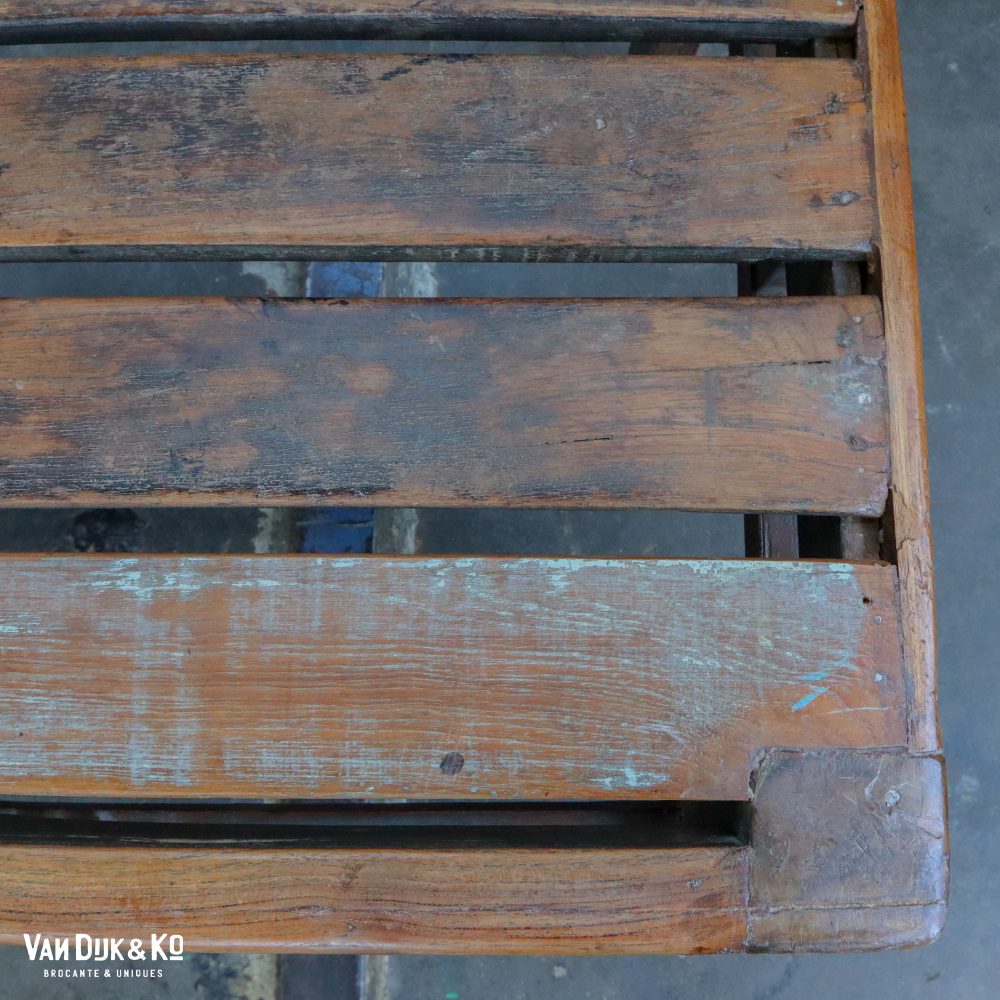 Brocante Indiase stationsbank - Afbeelding 9