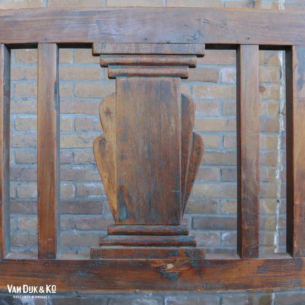 Brocante Indiase stationsbank - Afbeelding 6
