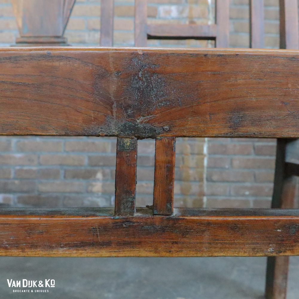 Brocante Indiase stationsbank - Afbeelding 7