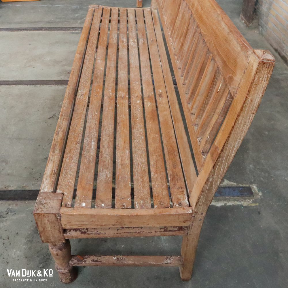 Houten Indiase bank - Afbeelding 3