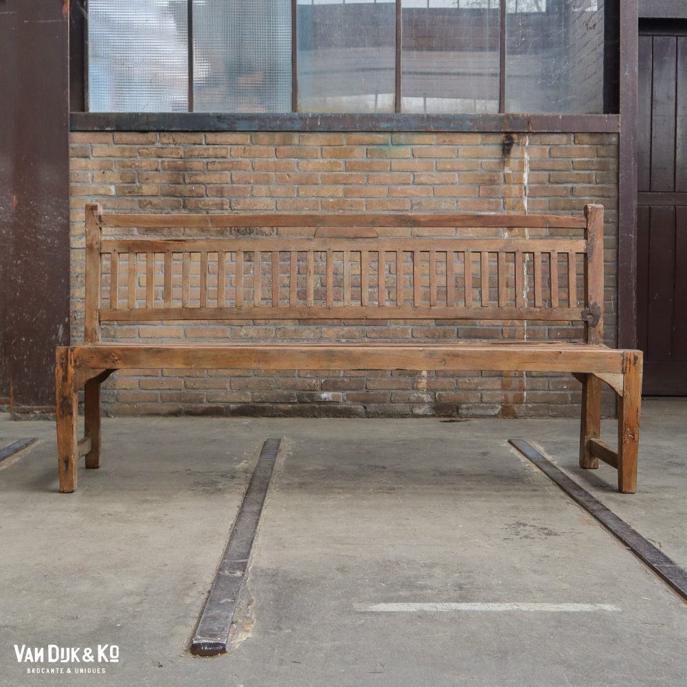 Houten Indiase bank - Afbeelding 2