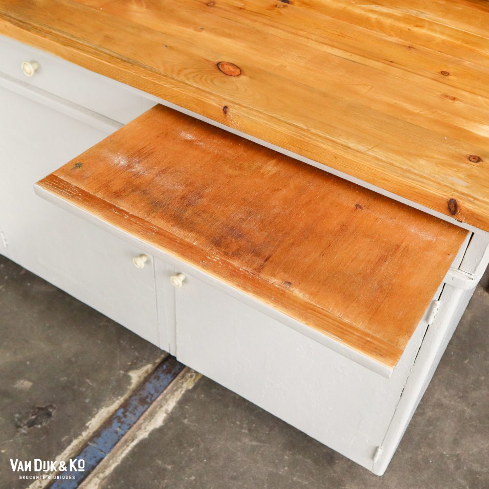 Houten werktafel met opzetstuk - Afbeelding 7