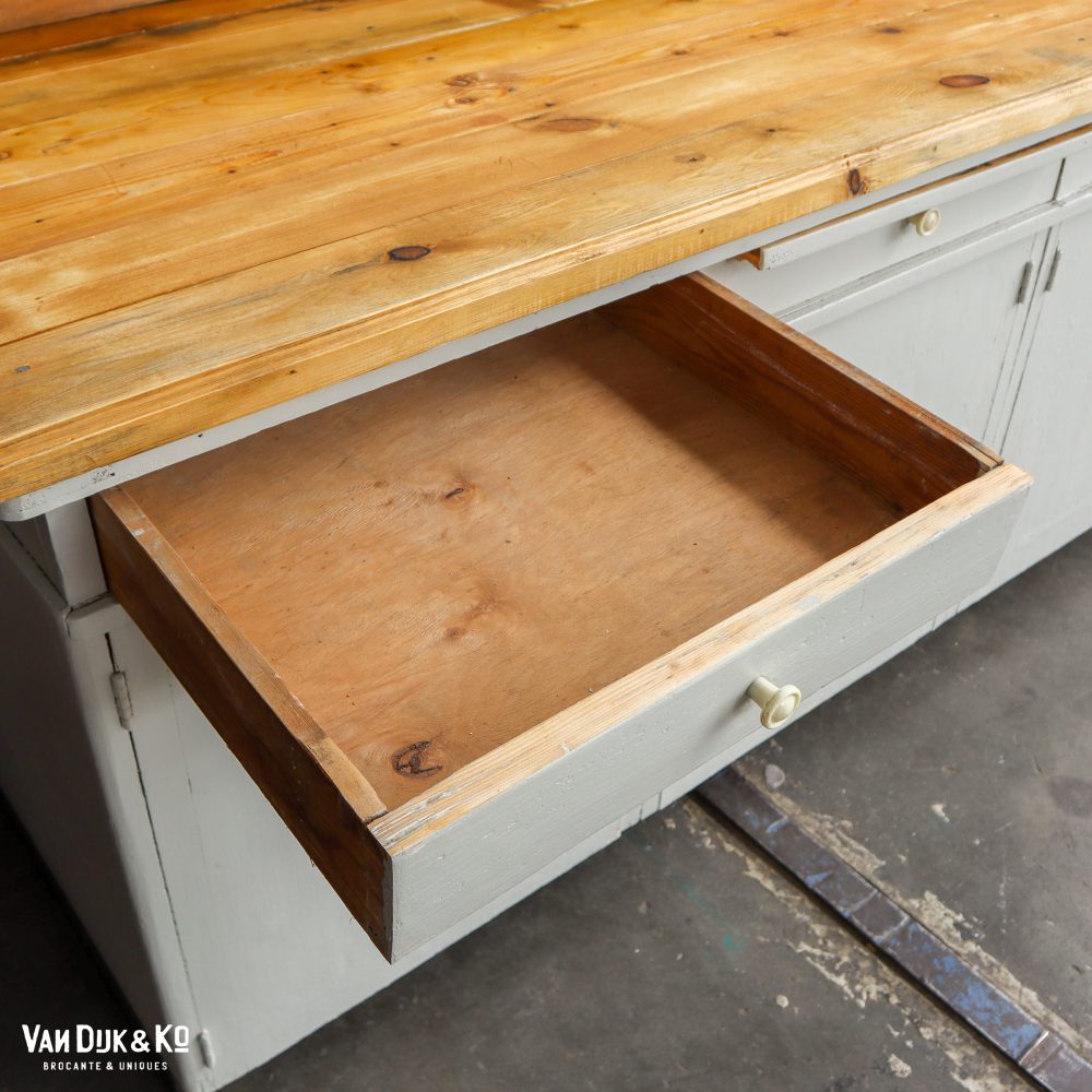 Houten werktafel met opzetstuk - Afbeelding 9