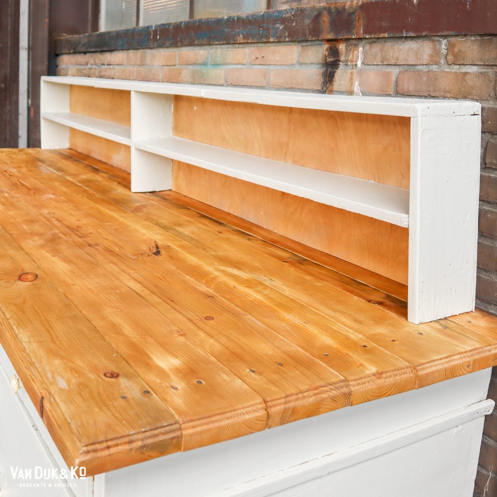 Houten werktafel met opzetstuk - Afbeelding 5