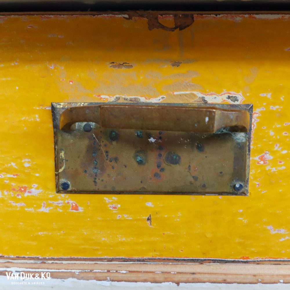 Brocante onderkast met spiegel - Afbeelding 9