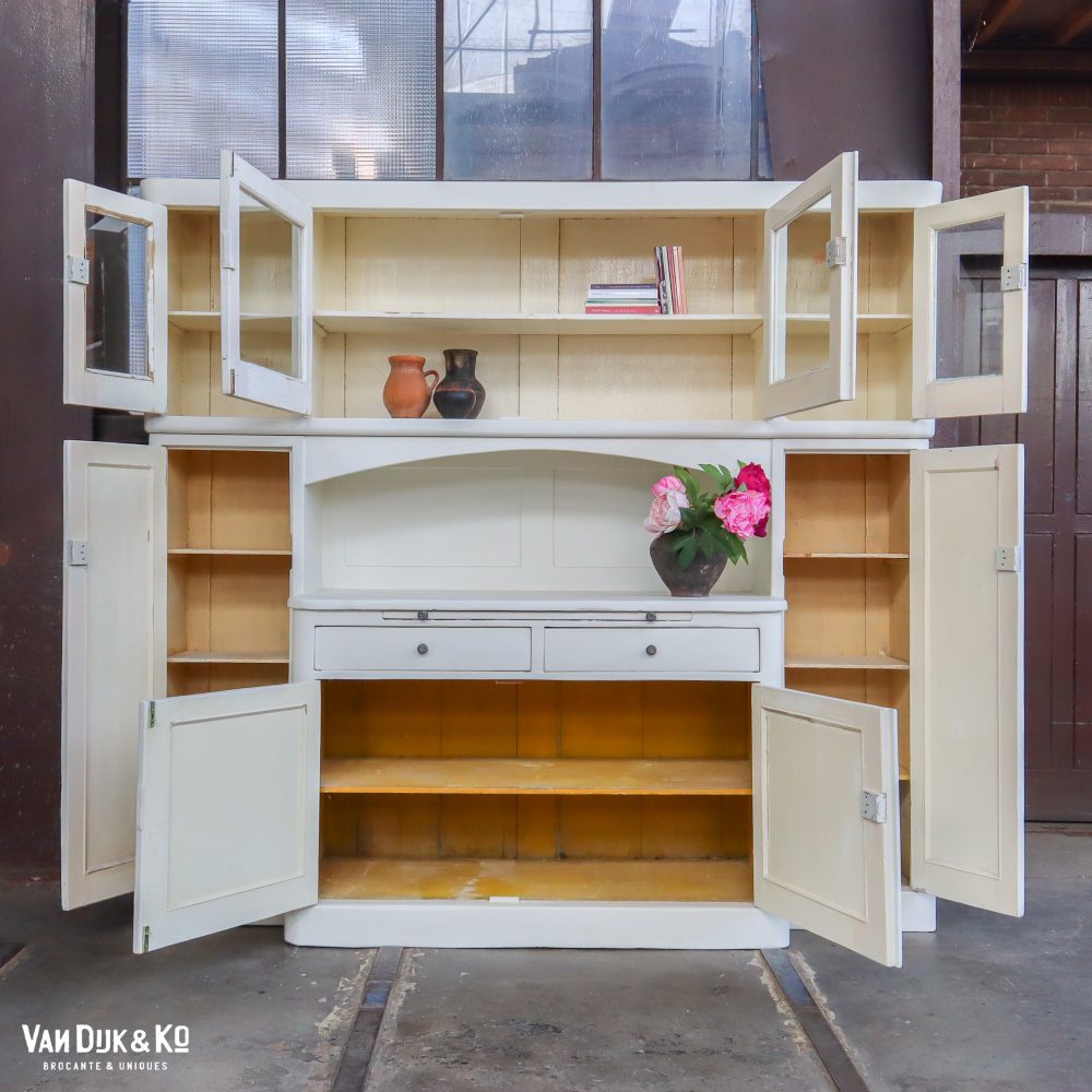 Witte brocante buffetkast - Afbeelding 5