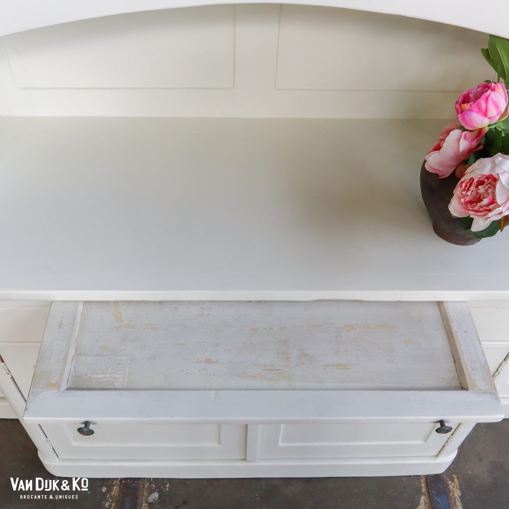 Witte brocante buffetkast - Afbeelding 6