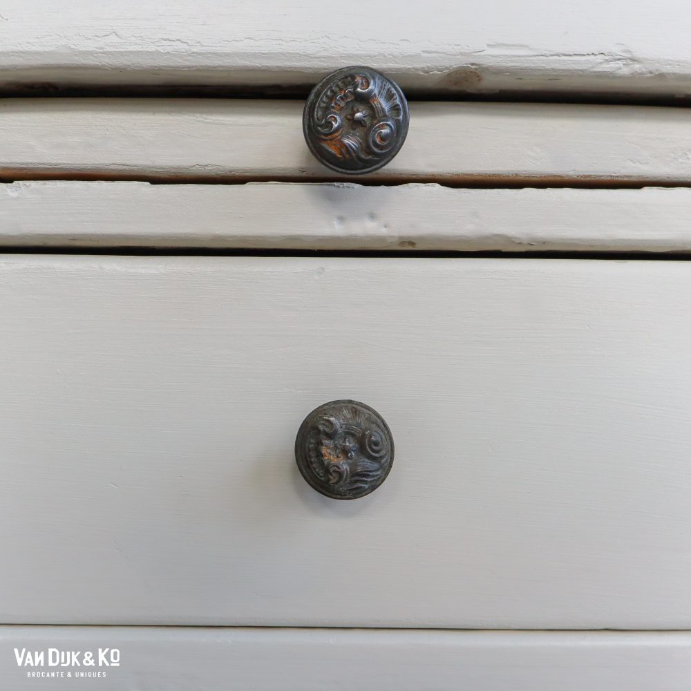 Witte brocante buffetkast - Afbeelding 11