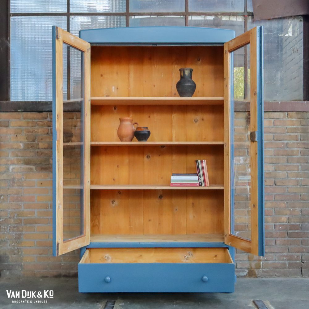 Brocante vitrinekast - Afbeelding 3