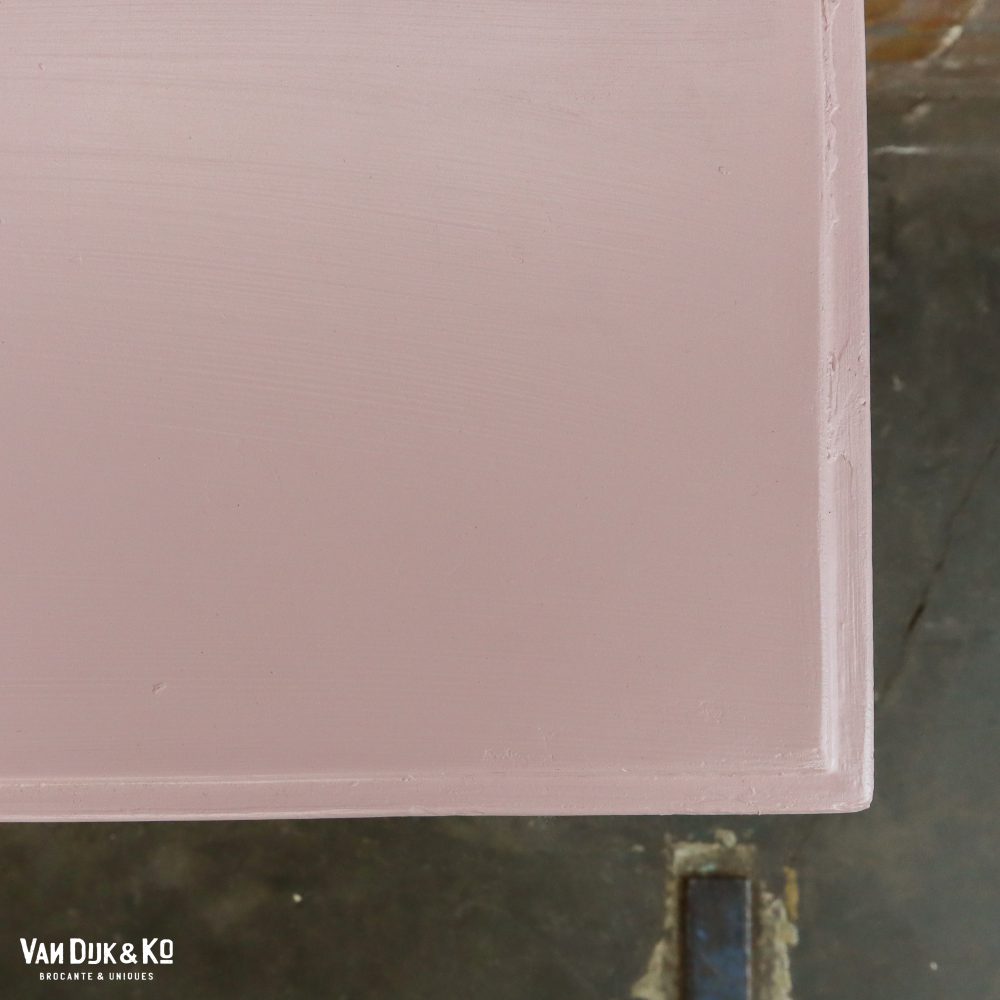 Brocante roze commode - Afbeelding 5