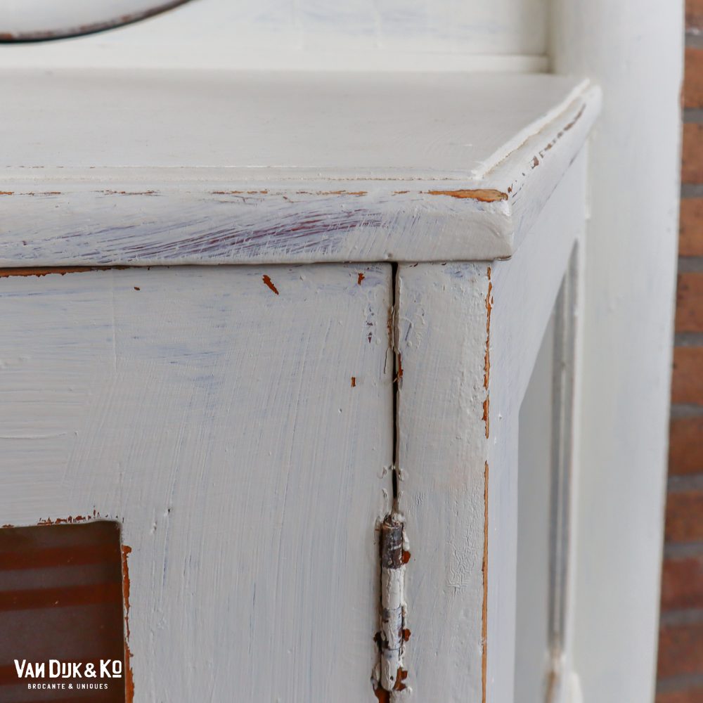 Brocante onderkast met spiegel - Afbeelding 9
