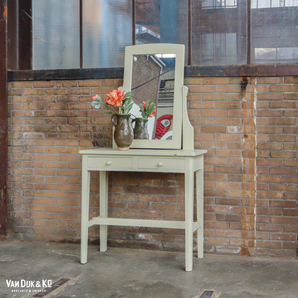 Brocante houten kaptafel - Afbeelding 2