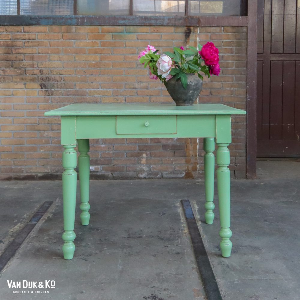 Brocante bureautje met lade - Afbeelding 2