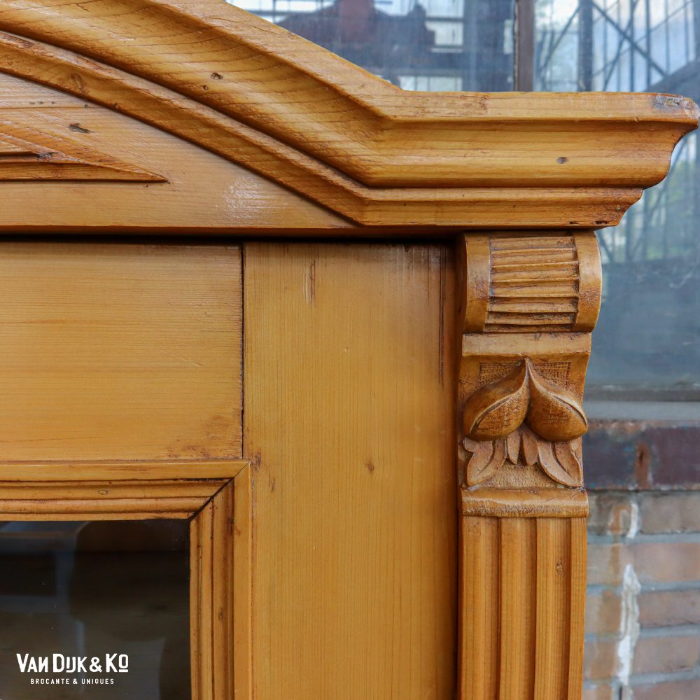 Antieke grenen vitrinekast – Bild 6