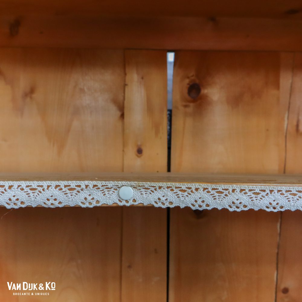 Antieke grenen vitrinekast – Bild 9
