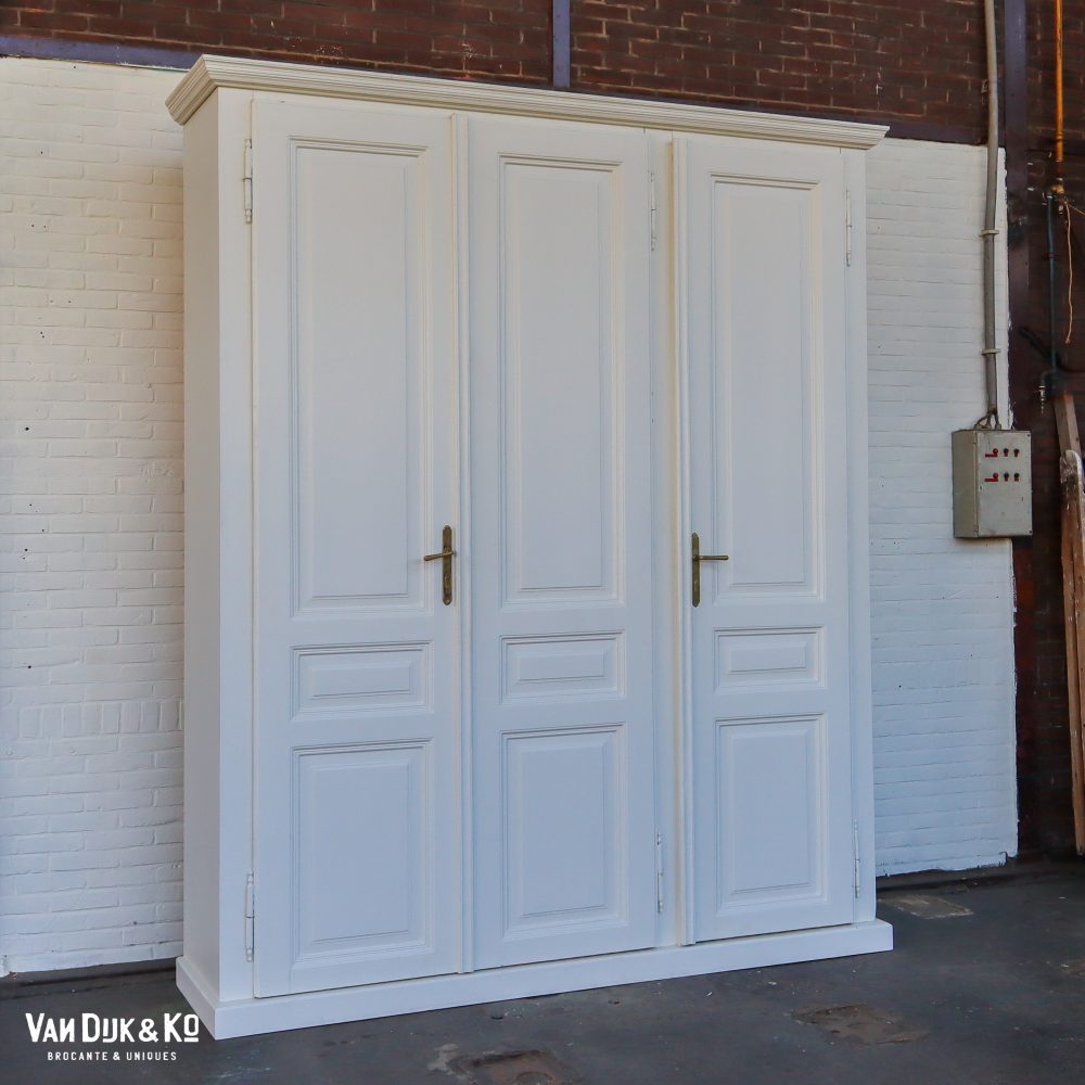 Hoge kast met ensuite deuren - demontabel - Afbeelding 2