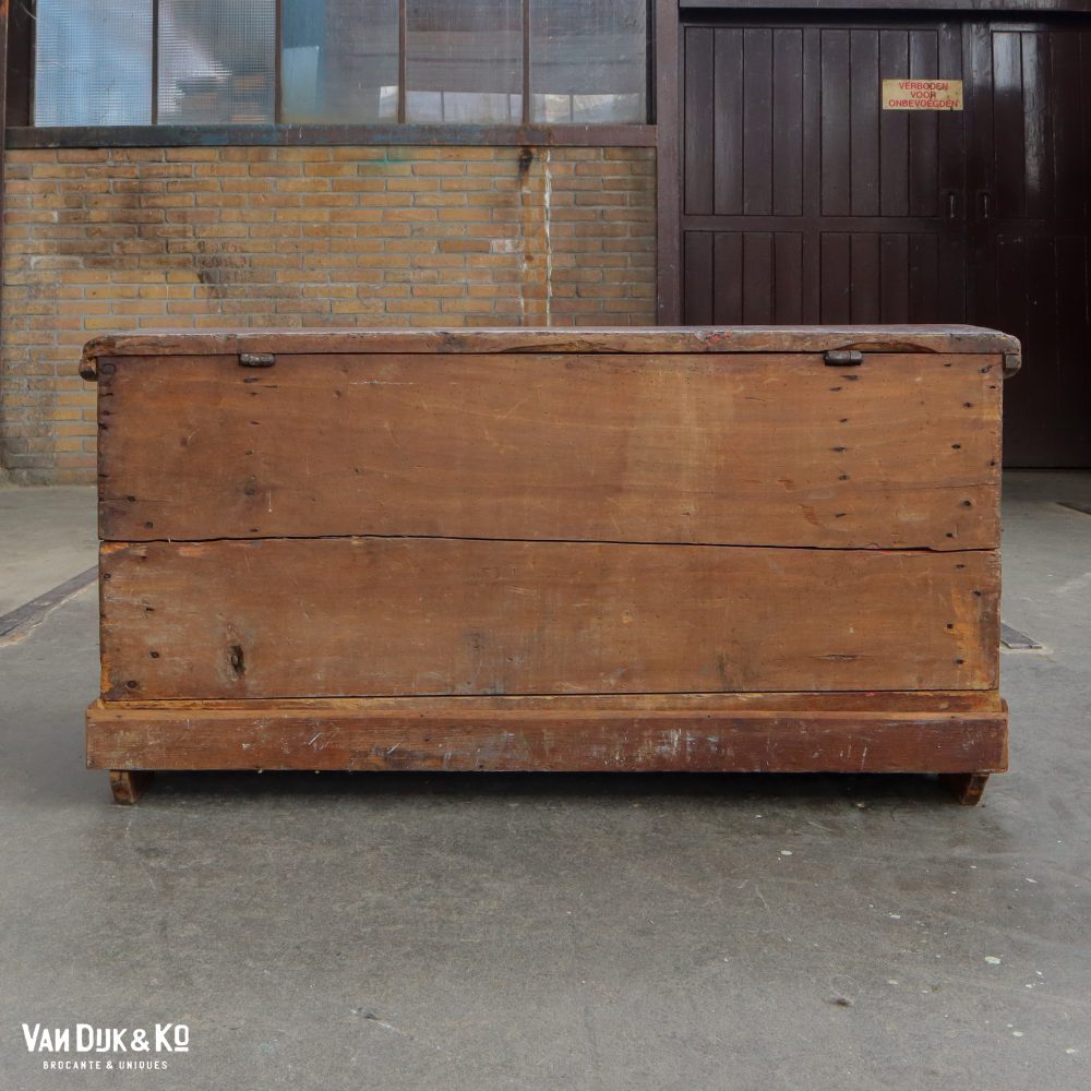 Antieke houten kist - Afbeelding 13