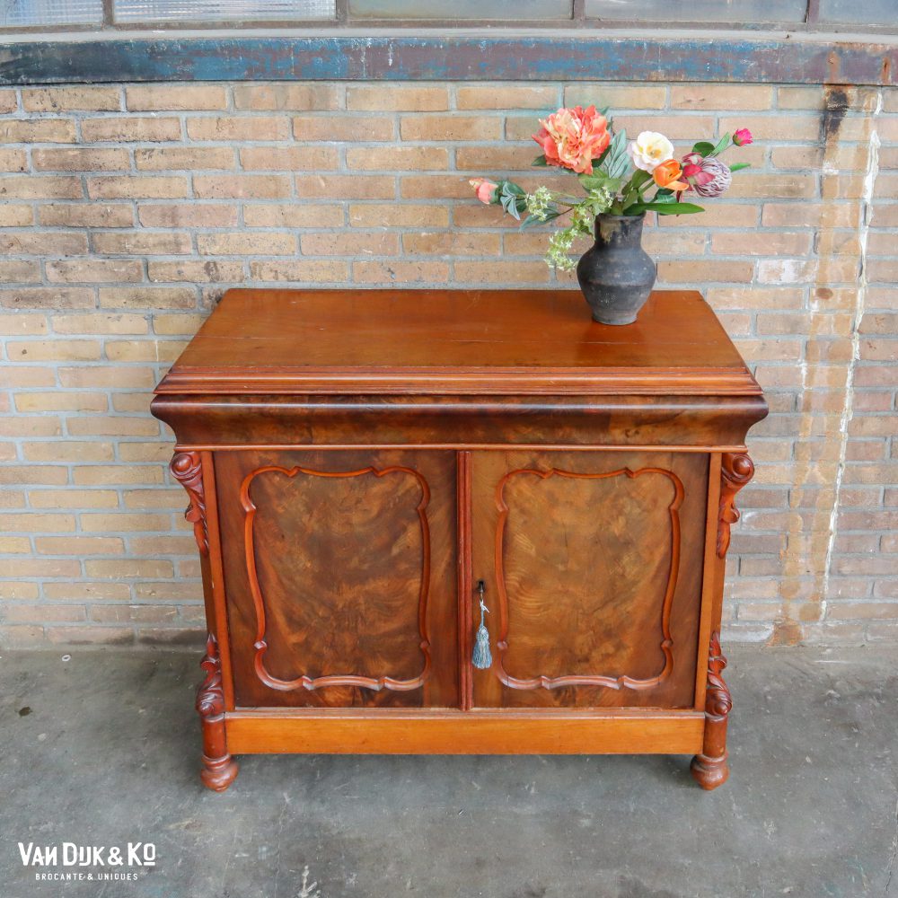 Antieke biedermeier commode - Afbeelding 3