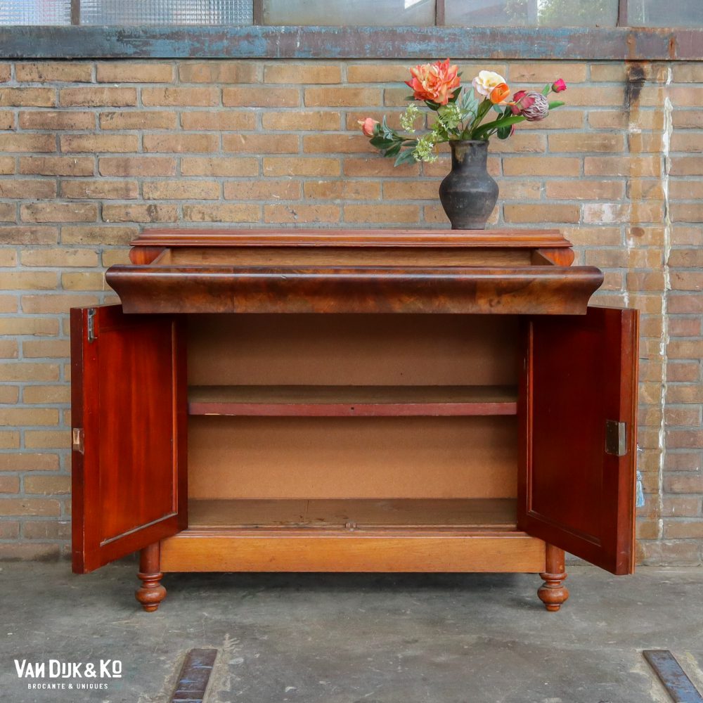 Antieke biedermeier commode - Afbeelding 4