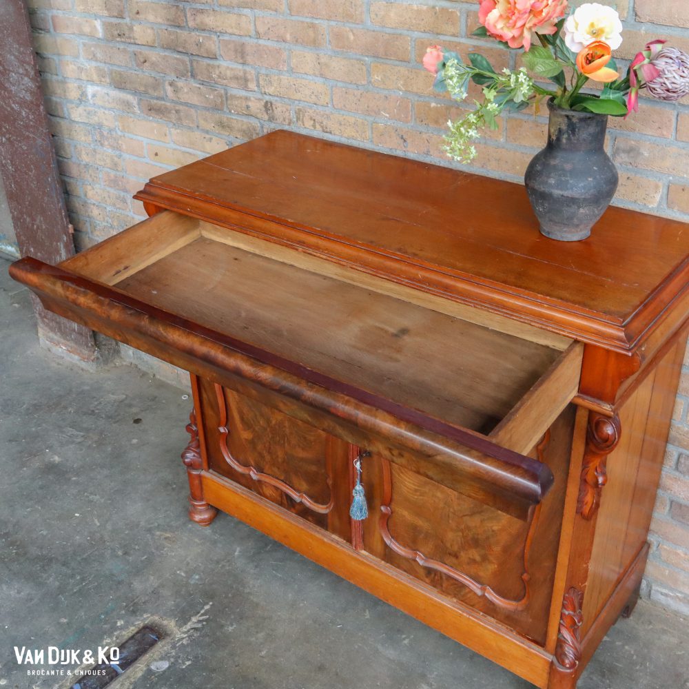 Antieke biedermeier commode - Afbeelding 5