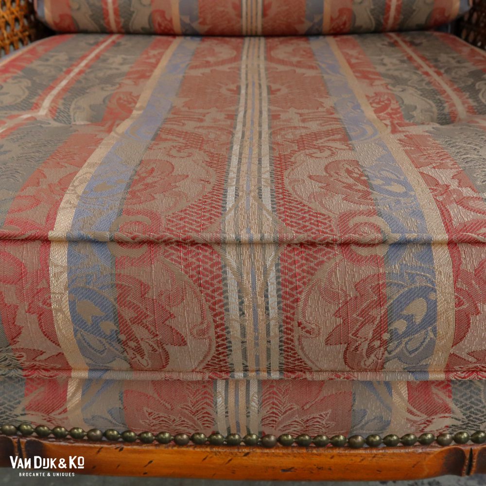 Vintage fauteuil met rotan - Afbeelding 12