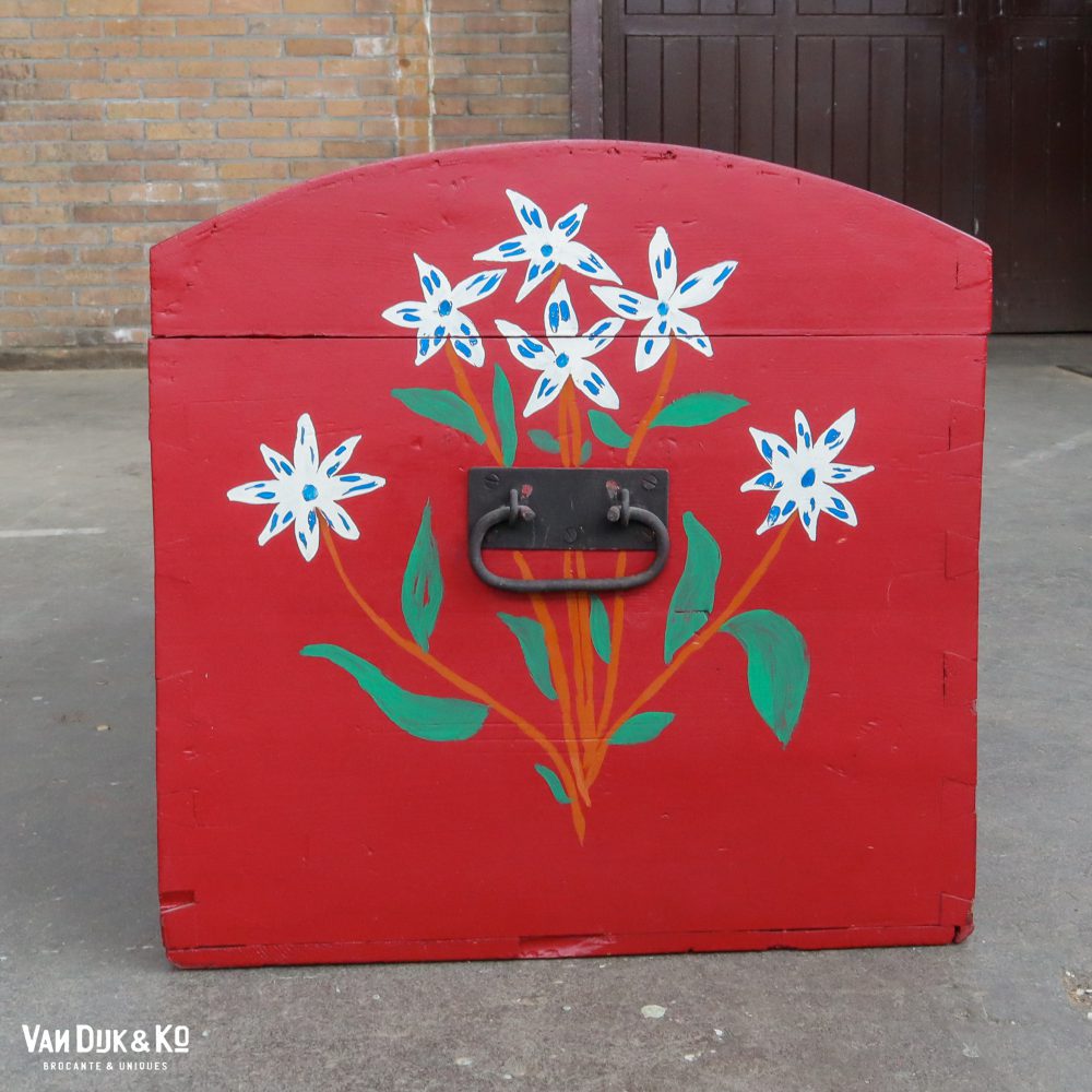 Beschilderde houten kist - Afbeelding 5