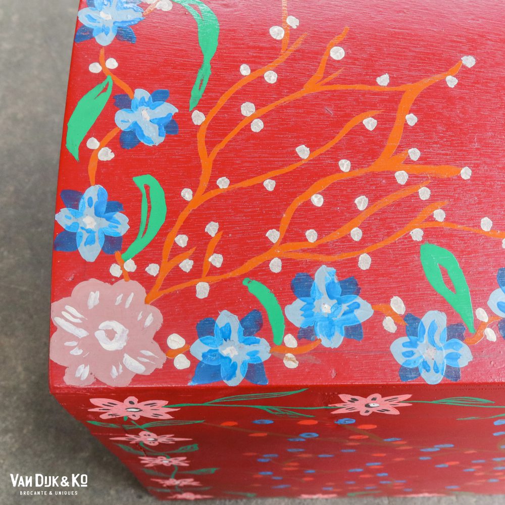 Beschilderde houten kist - Afbeelding 8
