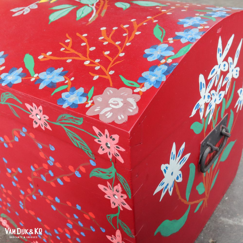Beschilderde houten kist - Afbeelding 9
