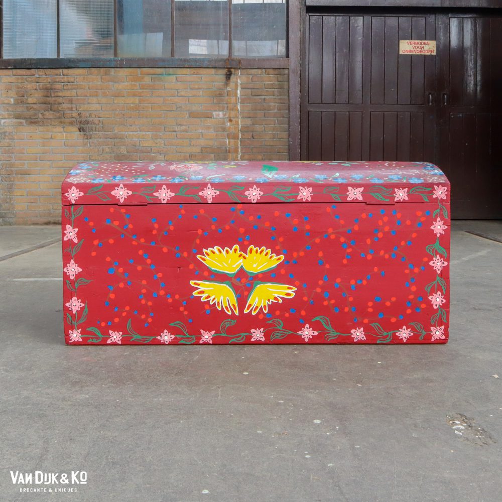 Beschilderde houten kist - Afbeelding 12
