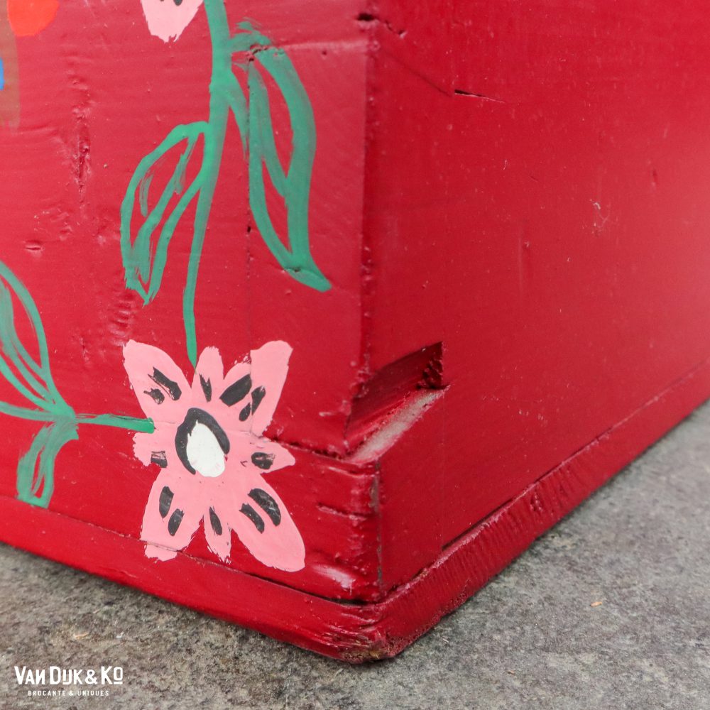 Beschilderde houten kist - Afbeelding 11