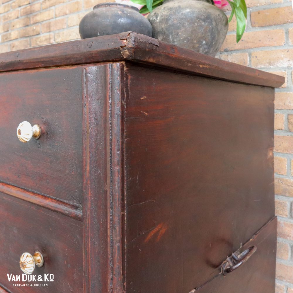 Brocante kist met lade - Afbeelding 9