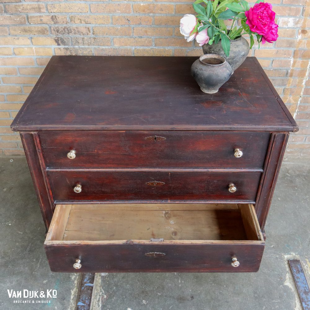 Brocante kist met lade - Afbeelding 6