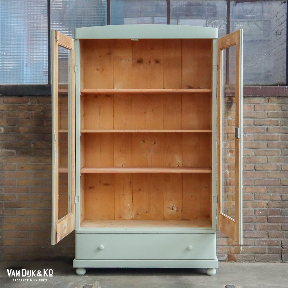 Brocante vitrinekast - Afbeelding 3