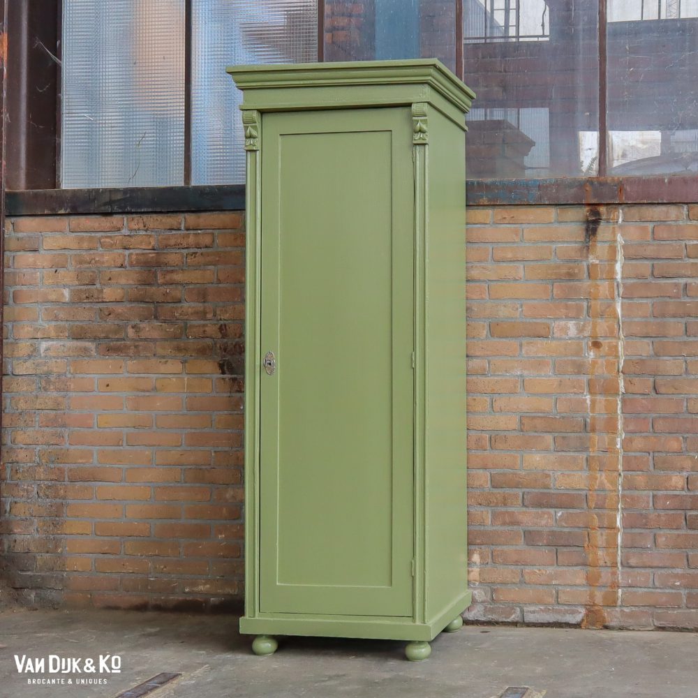 Groene eendeurs linnenkast - Afbeelding 2