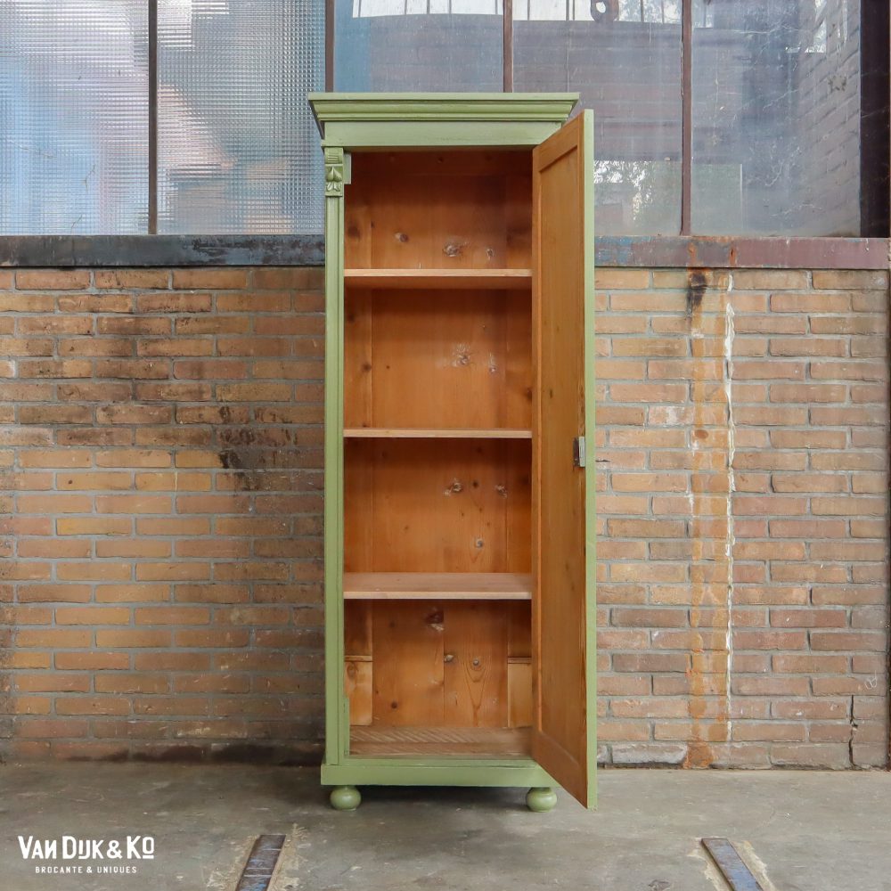 Groene eendeurs linnenkast - Afbeelding 3