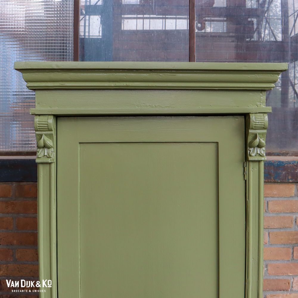Groene eendeurs linnenkast - Afbeelding 4