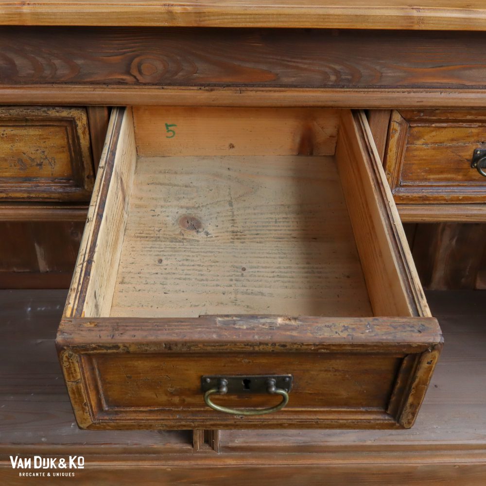 Brocante houten toonbank - Afbeelding 8