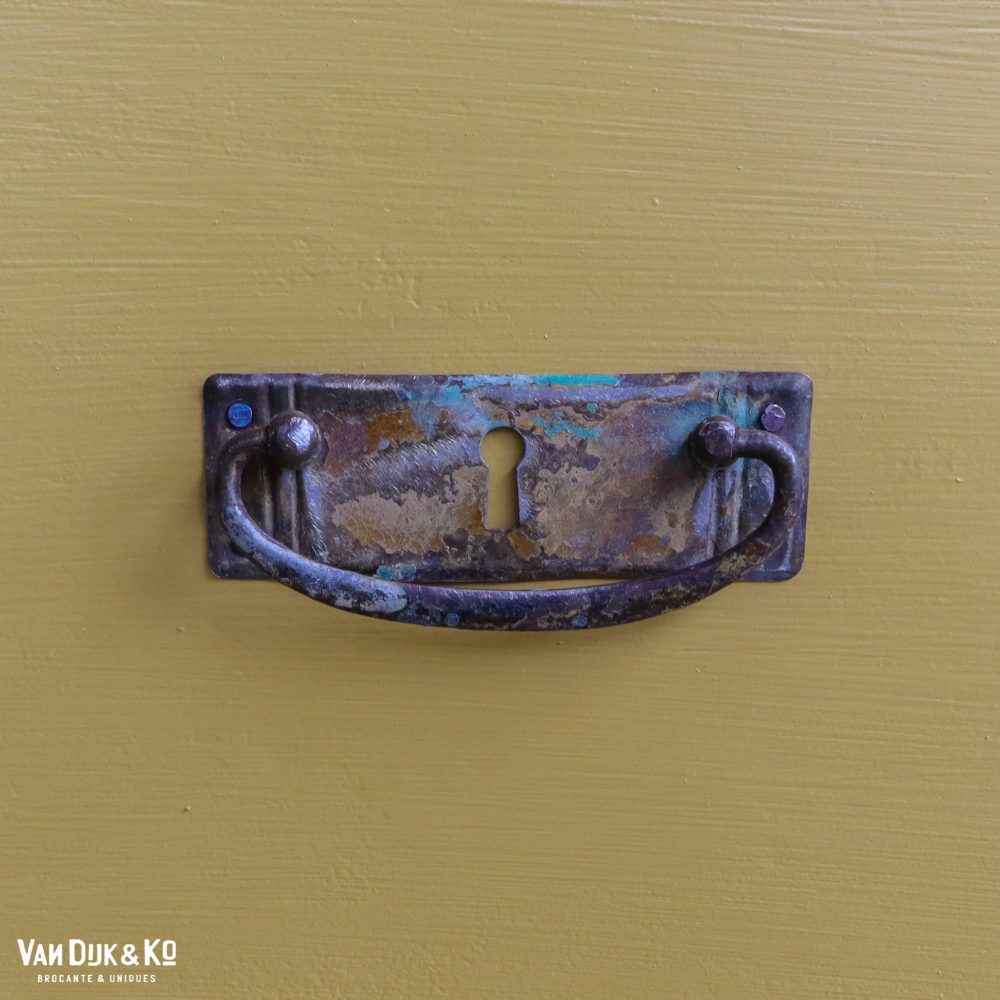 Gele eendeurs vitrinekast - Afbeelding 6