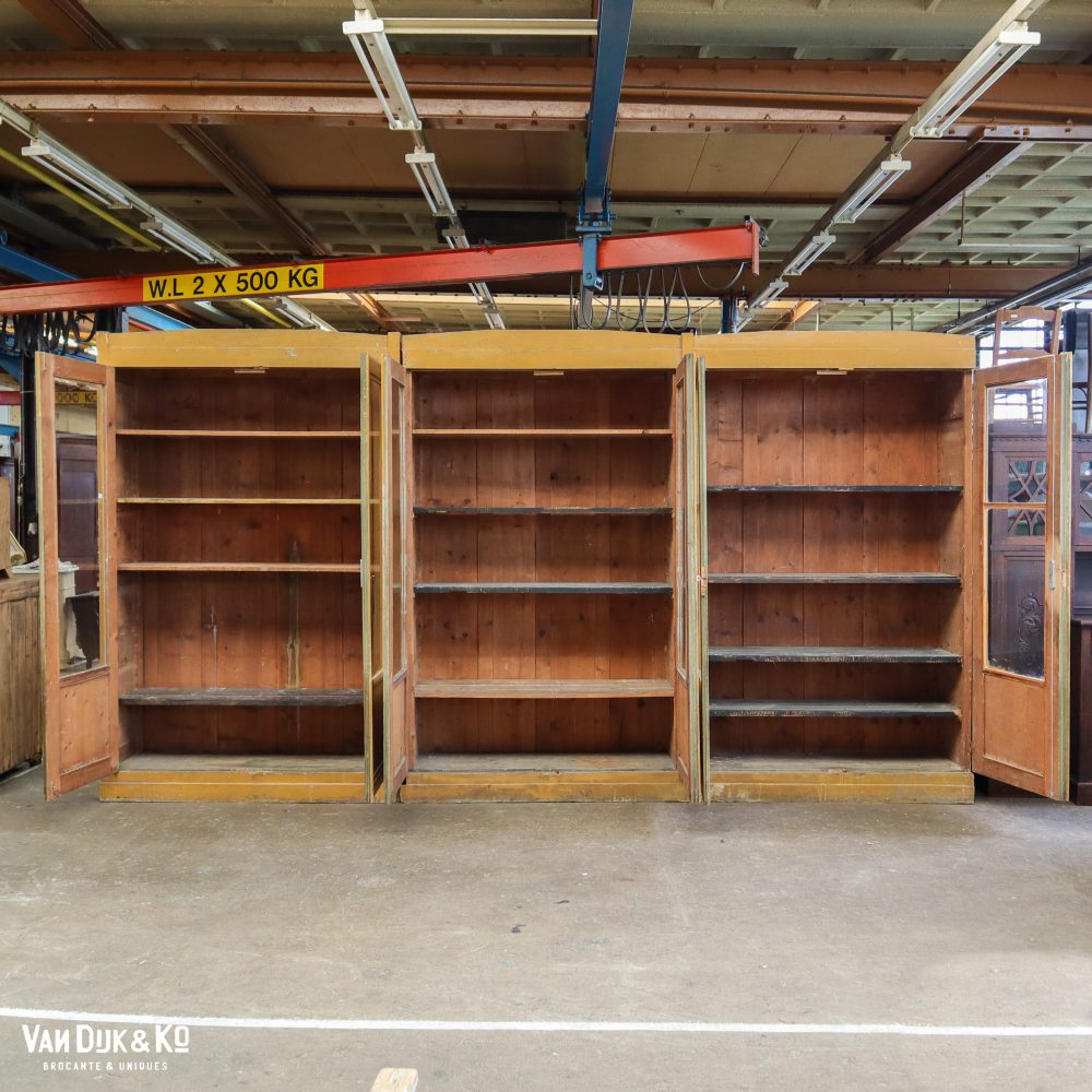 Brocante vitrinekast - demontabel - Afbeelding 4