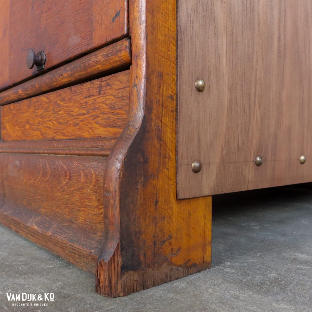 Vintage houten archiefkast - Leyden & van Beest - Afbeelding 9