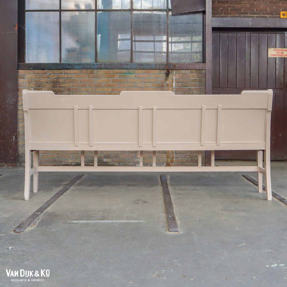 Brocante houten bank - Afbeelding 7