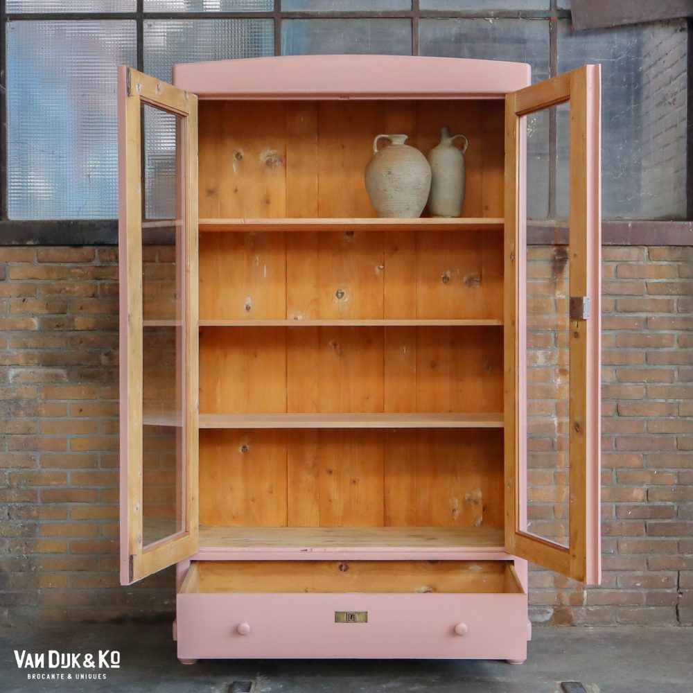 Roze vitrinekast - Afbeelding 3