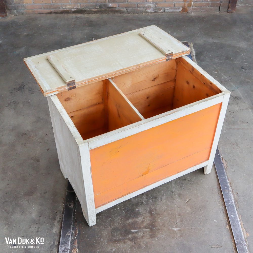 Brocante houten kist - Afbeelding 4