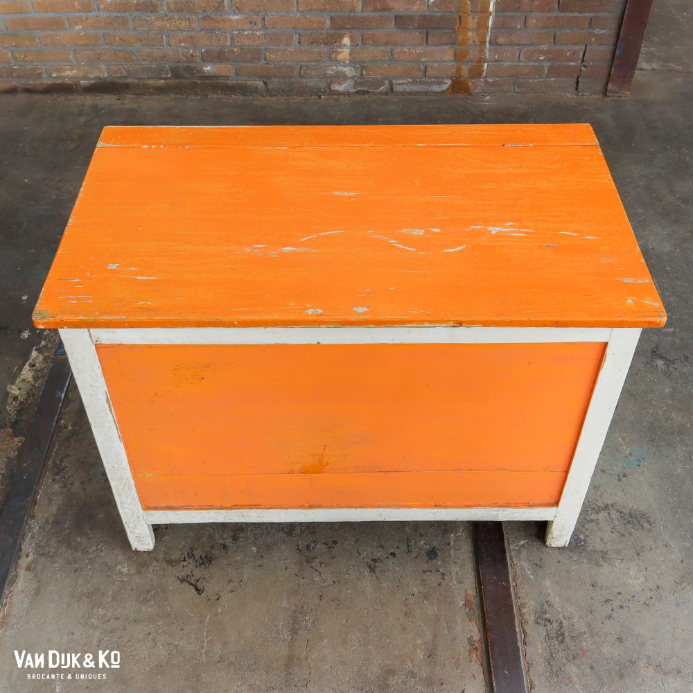 Brocante houten kist - Afbeelding 3