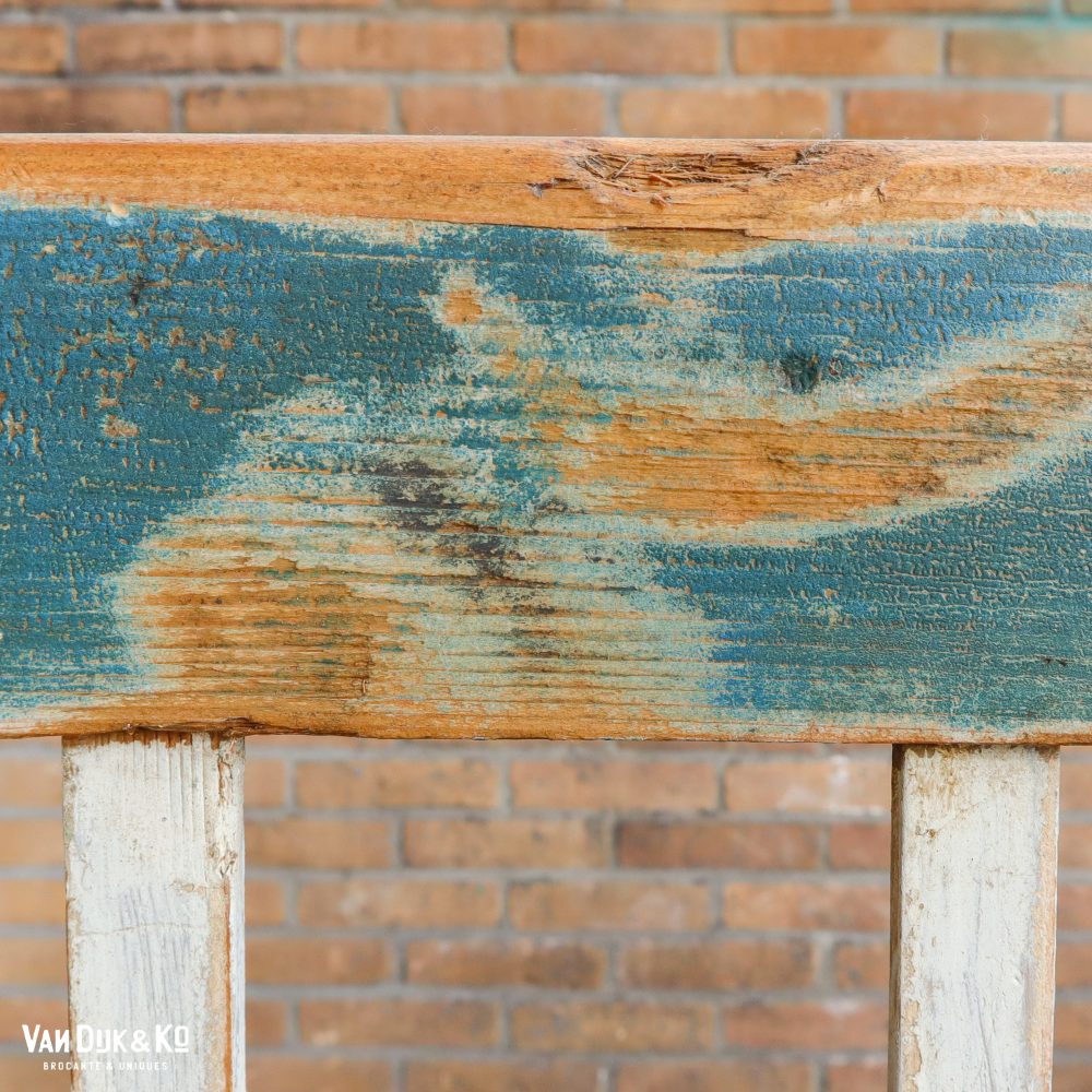 Brocante houten bank - Afbeelding 5