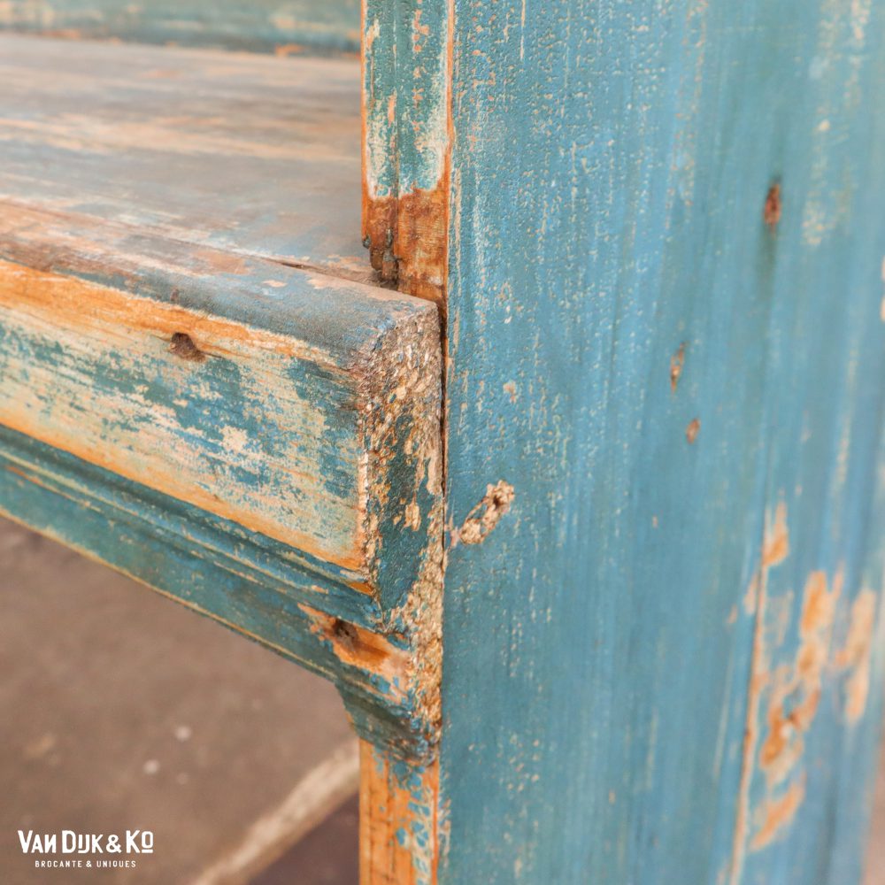 Brocante houten bank - Afbeelding 7