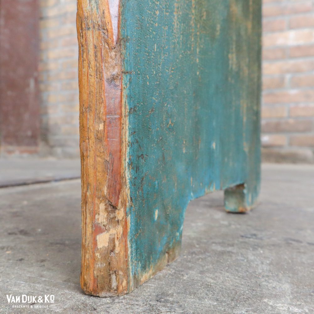 Brocante houten bank - Afbeelding 10