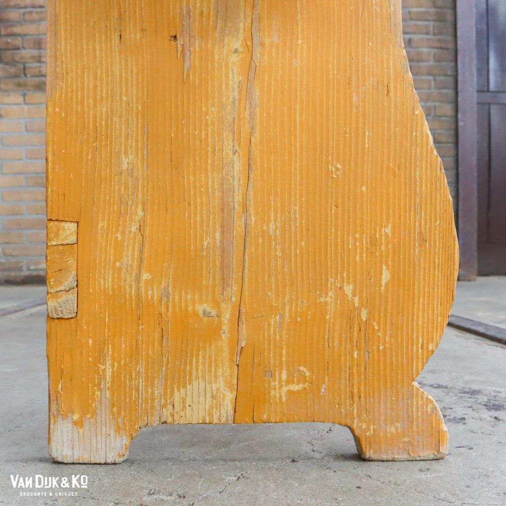 Brocante houten bankje - Afbeelding 6
