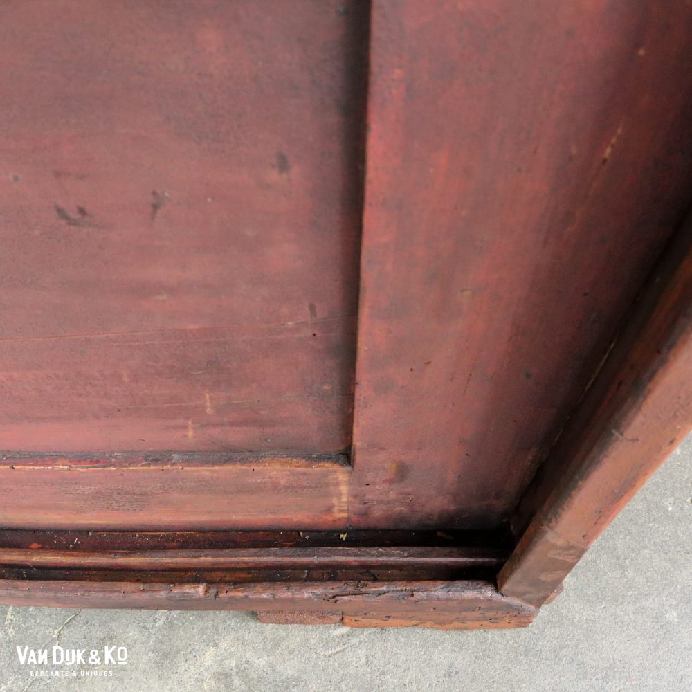 Brocante kast met schuifdeuren - Afbeelding 6