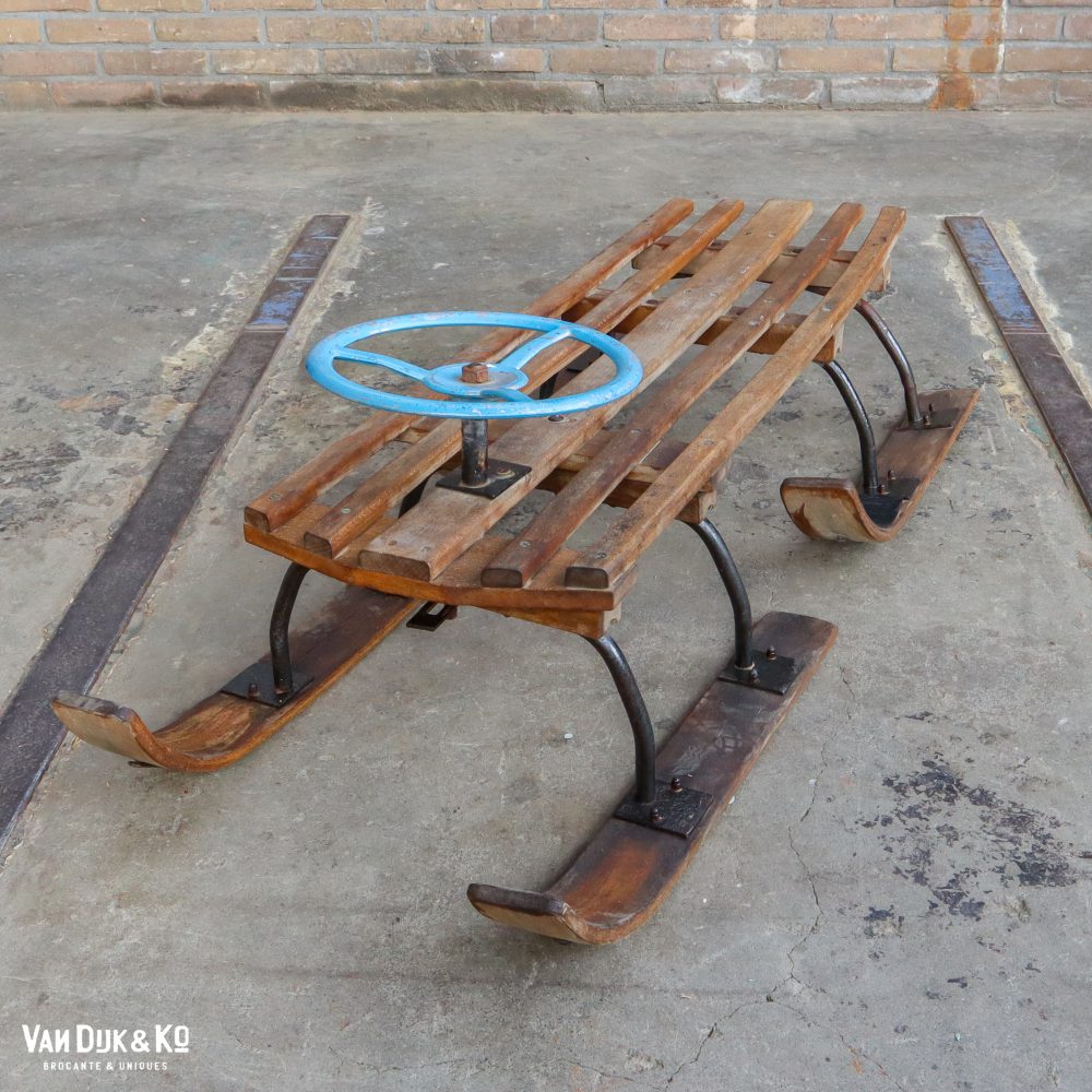 Brocante slee met stuur – Bild 2